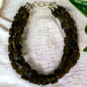 Handmade Labradorite and Hematite Necklace